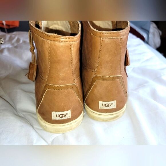 Ugg Blaney High Top Sneaker, Women's sz 11, Cognac. - Picture 3 of 5